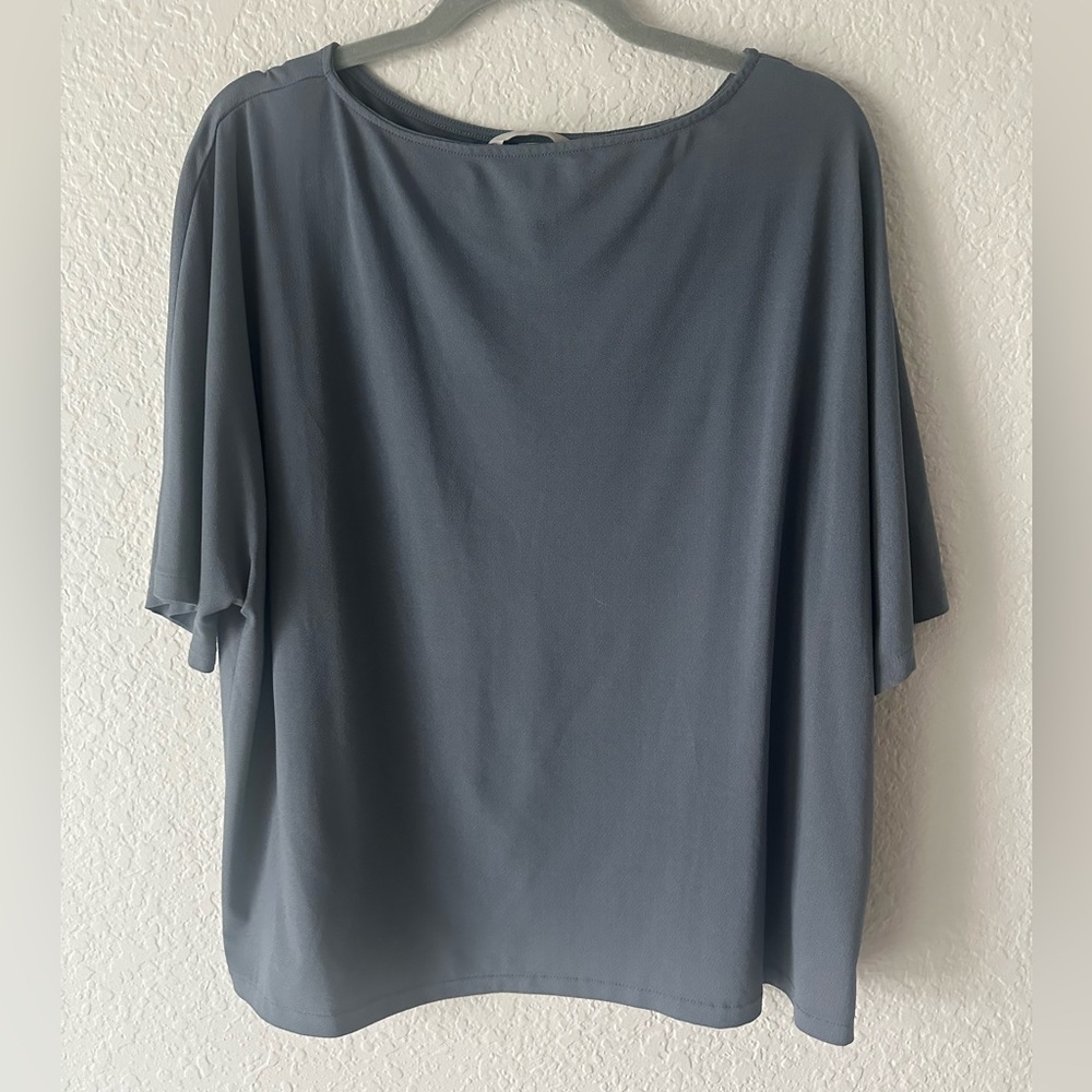 H&M Grey Oversized Batwing Top – Size L